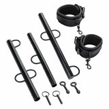 California Exotics - Nocturnal Collection Spreader Bar with Cuffs (Black) CE2119 CherryAffairs