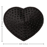 California Exotics - Radiance Heart Pasties Nipple Covers (Black) CE2016 CherryAffairs