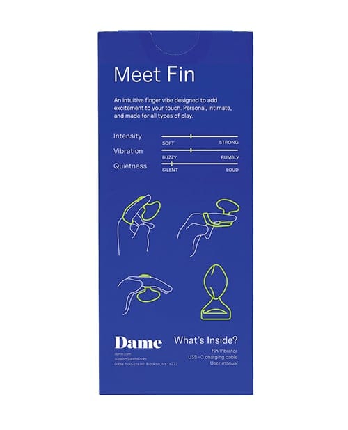 Dame - Fin 2.0 Rechargeable Finger Vibrator (Pink) DP1010 CherryAffairs