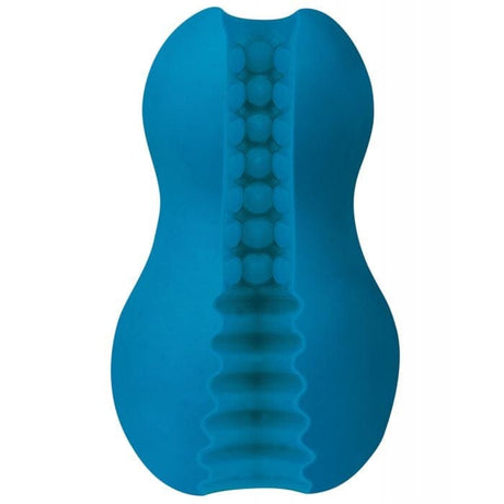 Doc Johnson - Mood ULTRASKYN Exciter Dual-Texture Masturbator (Blue) DJ1224 CherryAffairs