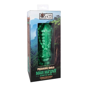 Doc Johnson - Polynesian Pleasures Pleasure Idols Mala Maona Earth Idol Vibrating Dildo with Remote (Jade) DJ1197 CherryAffairs