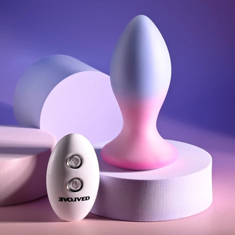 Evolved - Paradise Remote Control Vibrating Anal Plug (Purple) EV1192 CherryAffairs