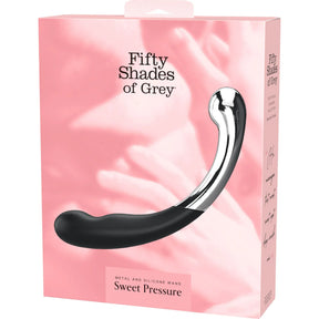 Fifty Shades of Grey - Sweet Pressure Steel and Silicone Wand (Black) FSG1183 CherryAffairs