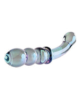 Gender X - Lustrous Galaxy Dual-Ended Glass Dildo & Wand Massager (Green) GX1010 CherryAffairs