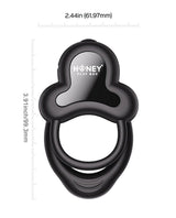 Honey Play Box - Anello App-Controlled Rechargeable Vibrating Cock Ring (Black) OT1309 CherryAffairs