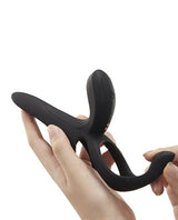 Honey Play Box - Pleasure Pivot App-Controlled Couples Vibrating Cock Ring (Black) OT1308 CherryAffairs
