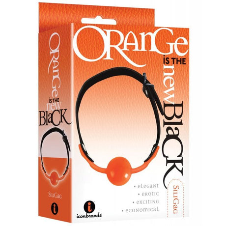 Icon Brands - The 9s Orange Is the New Black Silicone Ball Gag IB1027 CherryAffairs