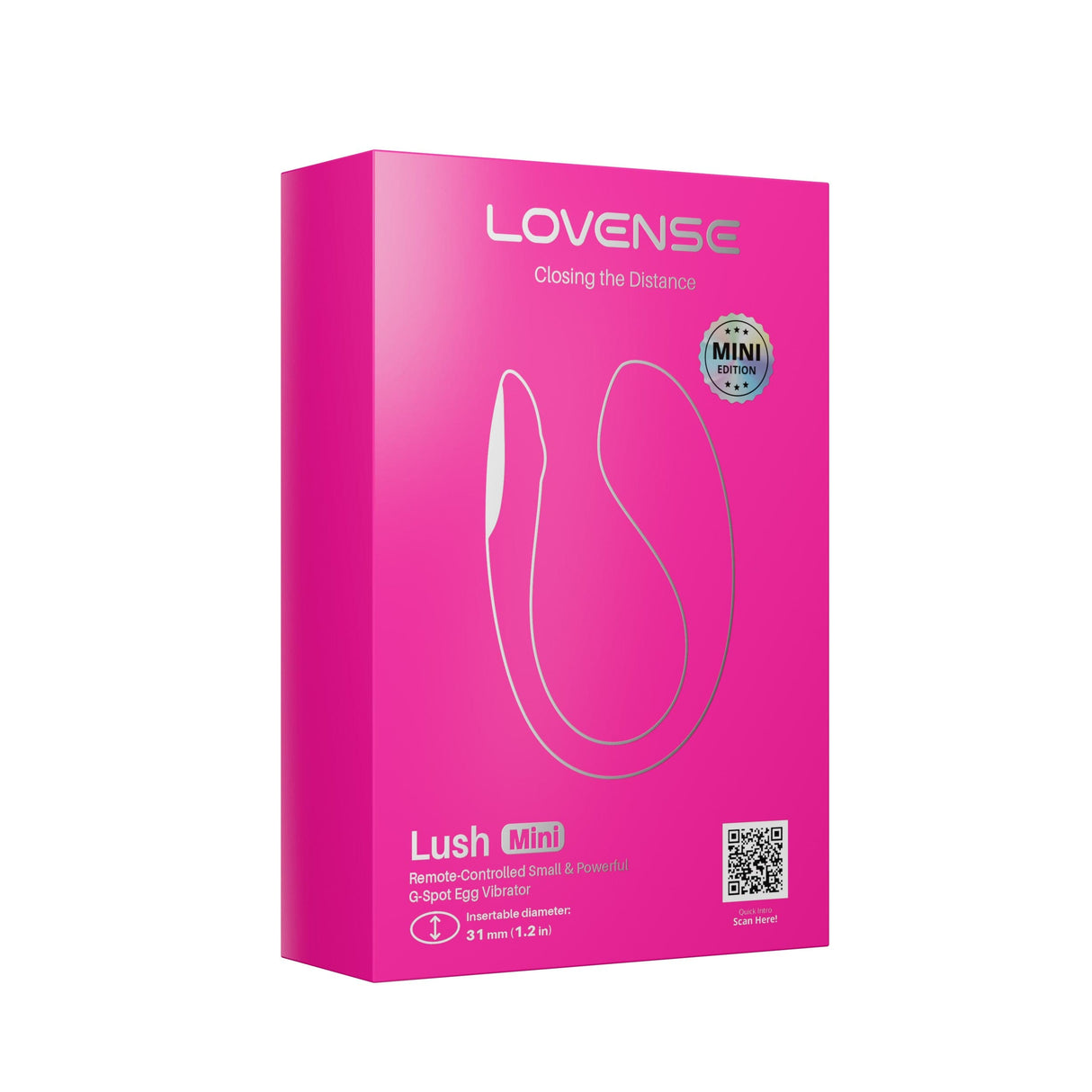 Lovense - Lush Mini App-Controlled Bullet Egg Vibrator (Pink) LOS1072 CherryAffairs