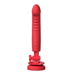 Lovense - Mission 2 App-Controlled Vibrating Suction Cup Dildo (Red) LOS1059 CherryAffairs