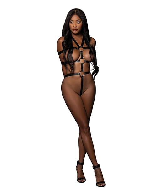 Lust - Ellona PU Leather Body Harness (Black) LST1001 CherryAffairs