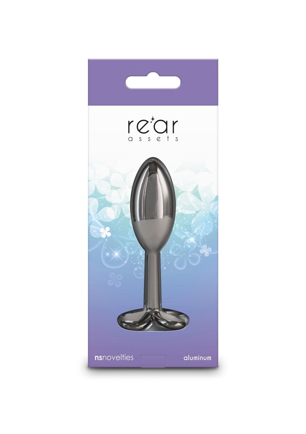 NS Novelties - Rear Assets Clover Aluminium Anal Plug (Gunmetal) NS1174 CherryAffairs