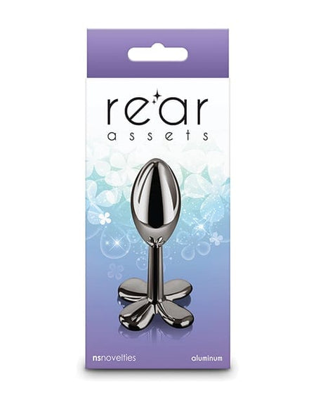 NS Novelties - Rear Assets Clover Aluminium Anal Plug (Gunmetal) NS1174 CherryAffairs