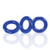 Oxballs - Willy Silicone Cock Ring Set of 3 (Blue) OX1072 CherryAffairs