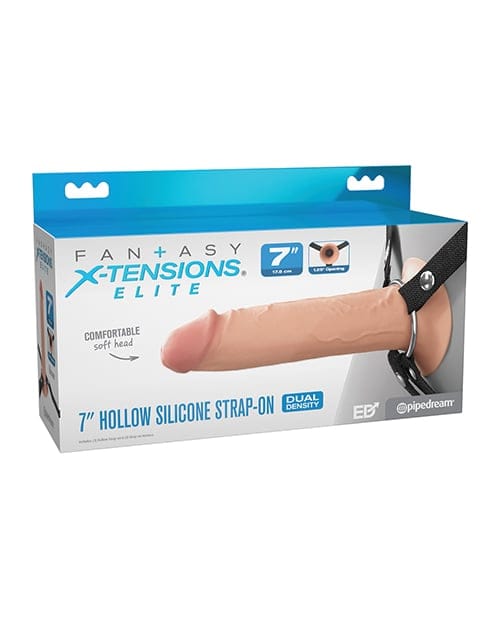 Pipedream - Fantasy X Tensions Elite Dual Density Silicone Hollow Strap On CherryAffairs