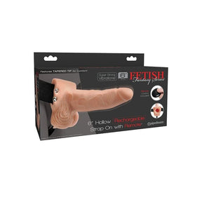 Pipedream - Fetish Fantasy Remote Controlled Rechargeable Hollow Strap On (Beige) PD2074 CherryAffairs