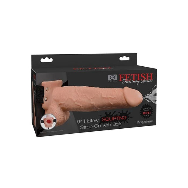 Pipedream - Fetish Fantasy Squirting Hollow Strap On Dildo (Beige) PD2075 CherryAffairs