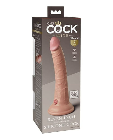 Pipedream - King Cock Elite Dual-Density Silicone Suction Dildo (Beige) CherryAffairs