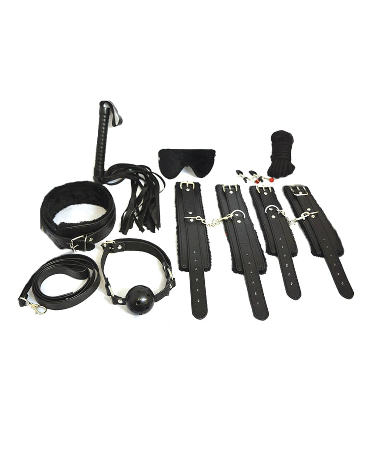 Plesur - Everything Bondage 12-Piece BDSM Kit (Black) OT1318 CherryAffairs