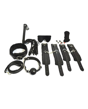 Plesur - Everything Bondage 12-Piece BDSM Kit (Black) OT1318 CherryAffairs