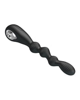 Pretty Love - Federer Rechargeable Beaded Anal Vibrator (Black) PL1158 CherryAffairs