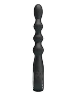 Pretty Love - Federer Rechargeable Beaded Anal Vibrator (Black) PL1158 CherryAffairs
