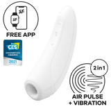 Satisfyer - Curvy 1+ App-Controlled Clitoral Air Stimulator Vibrator STF1126 CherryAffairs