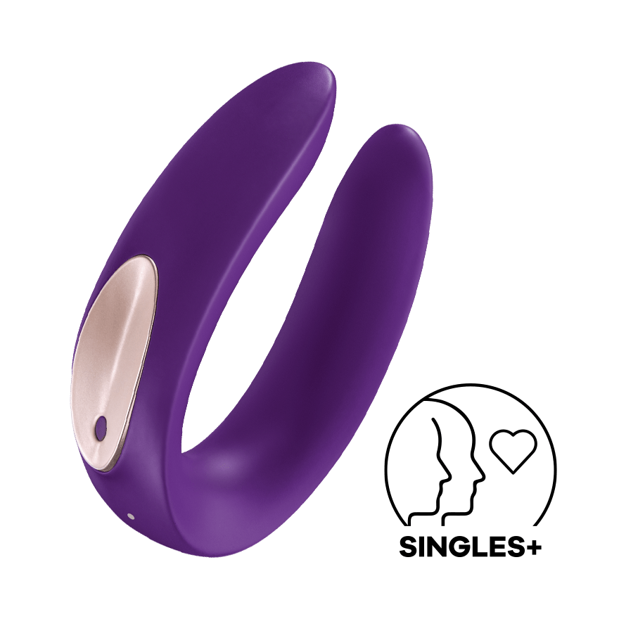 Satisfyer - Partner Plus Couple Vibrator (Purple) - CherryAffairs.sg