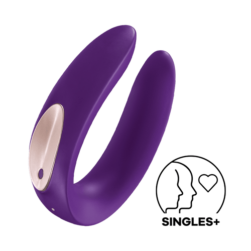 Satisfyer - เครื่องสั่นคู่ Partner Plus (สีม่วง)