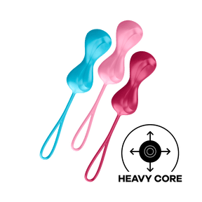 Satisfyer - Power Balls 3 Pieces Kegel Training Set (Multi Colour) STF1046 CherryAffairs