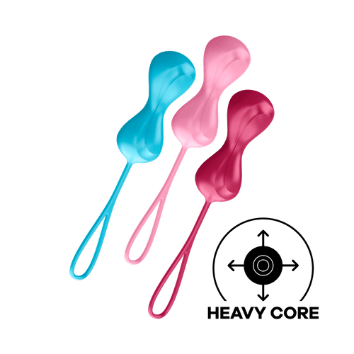 Satisfyer - ชุดฝึก Kegel Power Balls 3 ชิ้น (หลากสี) 