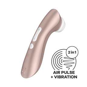 Satisfyer - Pro 2+ Air Pulse Vibration Rechargeable Clitoral Air Stimulator (Rose Gold) STF1050 CherryAffairs