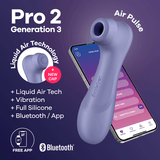 Satisfyer - Pro 2 Generation 3 App-Controlled Clitoral Liquid Air Pulse Stimulator CherryAffairs