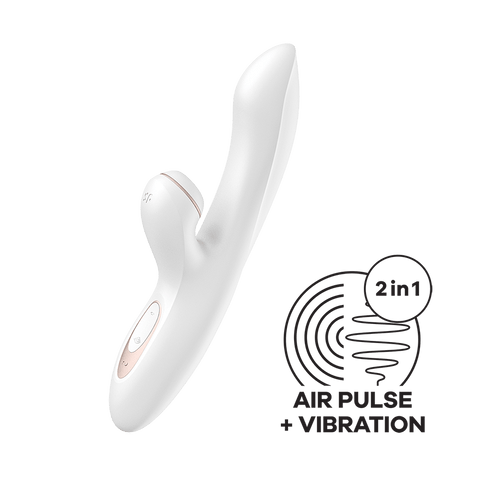 Satisfyer - เครื่องสั่นกระต่าย Pro+ G Spot (สีขาว)