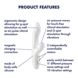 Satisfyer - Pro+ G Spot Rabbit Vibrator (White) STF1009 CherryAffairs