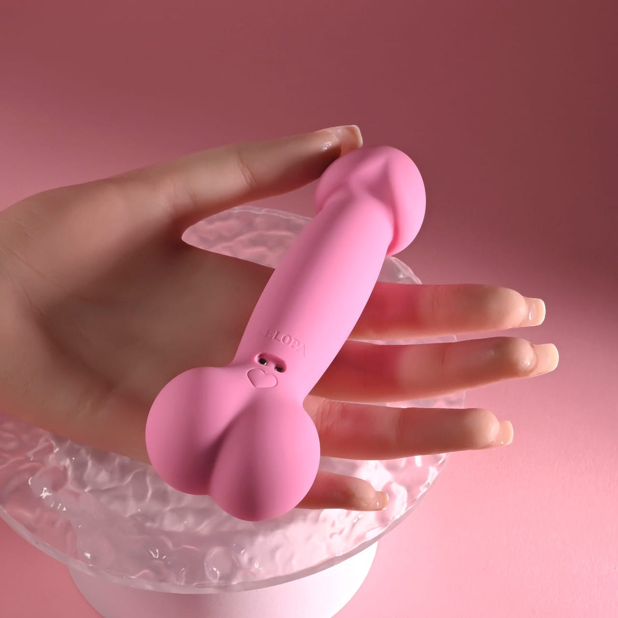 SELOPA - A Bit Nutty Rechargeable Realistic Dildo Vibrator (Pink) EV1223 CherryAffairs