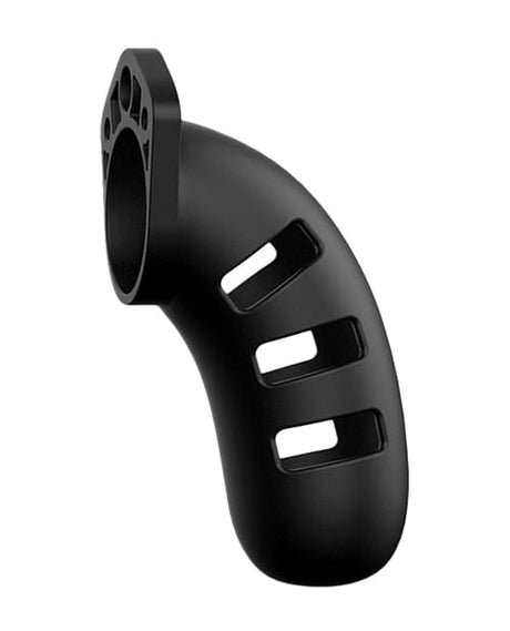 Shots - ManCage Model 21 Silicone Chastity Cage (Black) ST1085 CherryAffairs