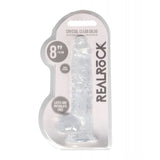 Shots - RealRock Crystal Clear Realistic Suction Dildo with Balls CherryAffairs