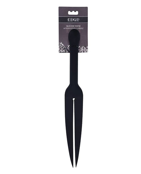 Sportsheets - Edge Silicone Tawse Double Tail Impact Paddle (Black) SS1083 CherryAffairs