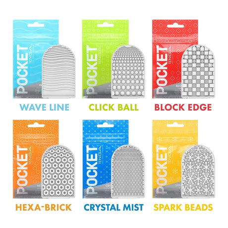 Tenga - Pocket Stroker Masturbator (Clear) - CherryAffairs.sg