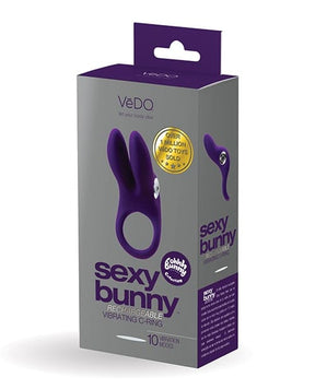 VeDO - Sexy Bunny Rechargeable Vibrating Cock Ring (Purple) VD1152 CherryAffairs
