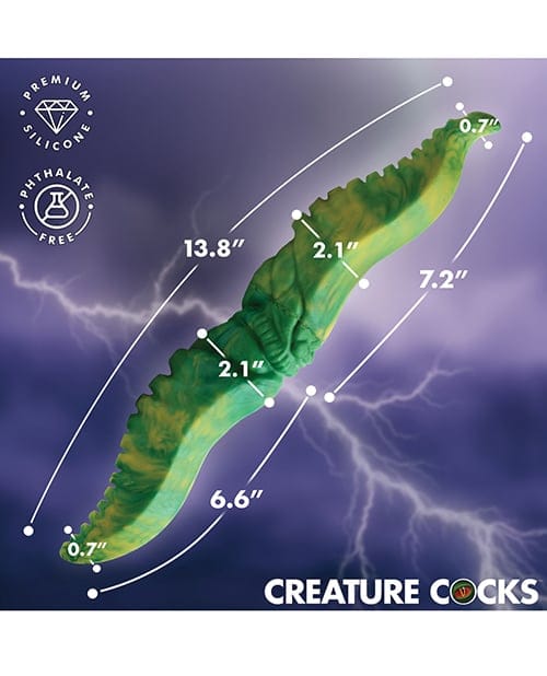 XR Brands - Creature Cocks Dual Kraken Silicone Double Dildo (Green) XR1107 CherryAffairs