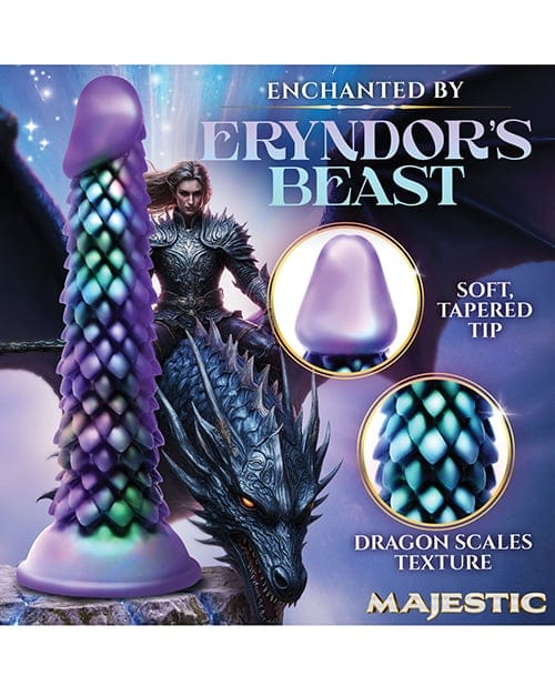 XR Brands - Majestic Eryndor Fantasy Silicone Suction Dildo (Multi Colour) XR1109 CherryAffairs