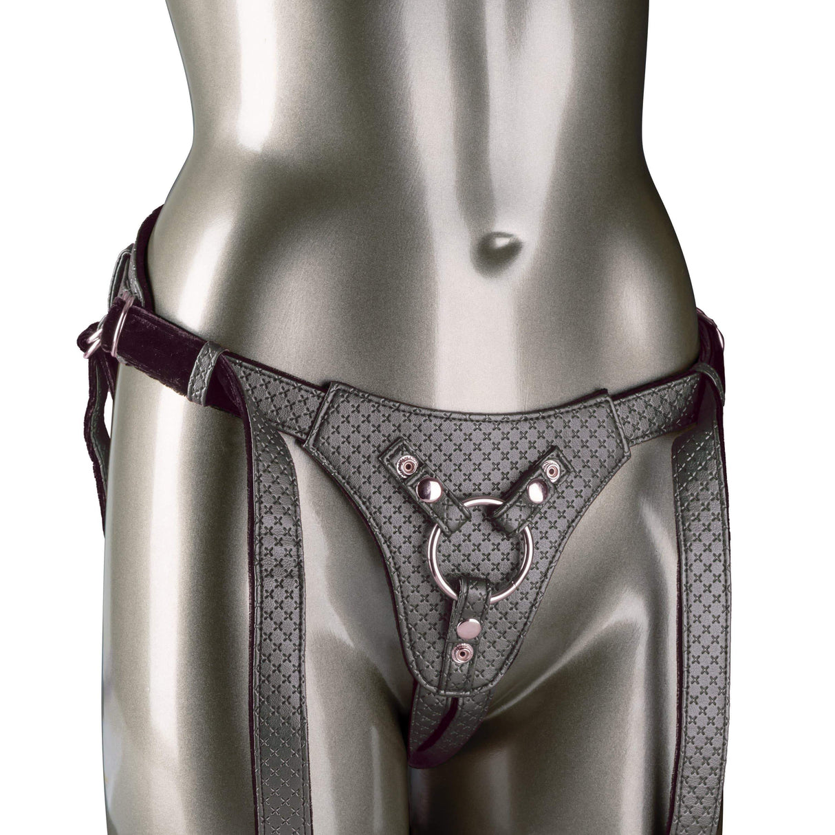 California Exotics - Her Royal Harness The Regal Queen Strap On (Black)    Strap On w/o Dildo
