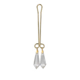 California Exotics - Intimate Play Crystal Clitoral Jewelry Clamp (Gold) CE1822 CherryAffairs