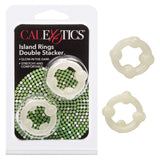 California Exotics - Island Rings Double Stacker Cock Ring (White) CE1808 CherryAffairs