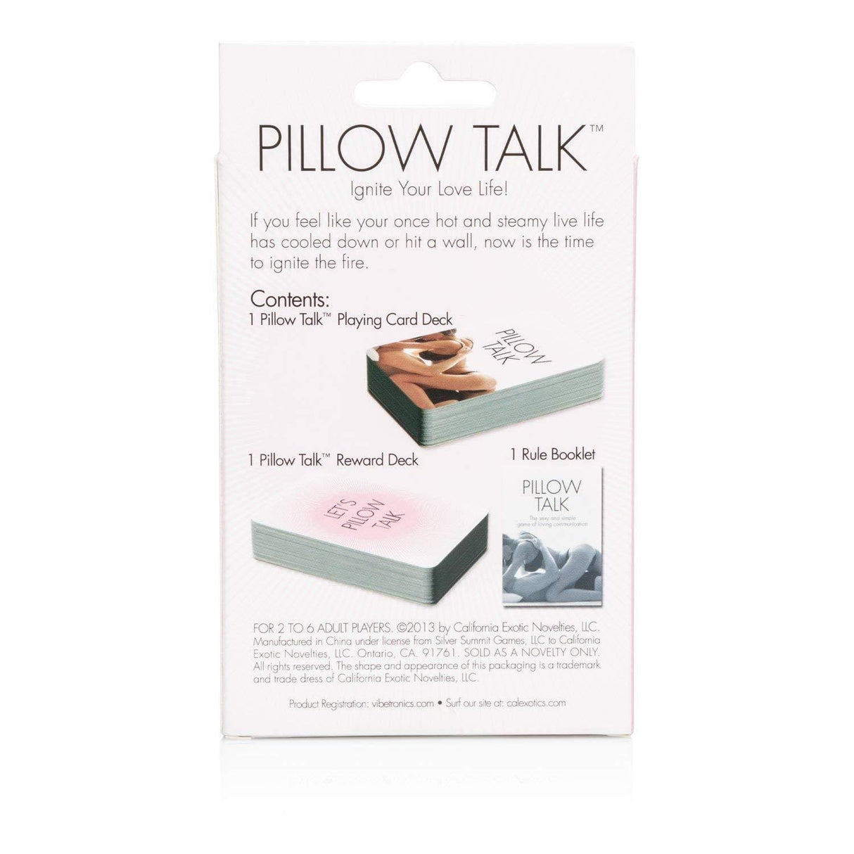 California Exotics - Pillow Talk Card Game - CherryAffairs.sg