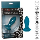 California Exotics - Power Gem Vibrating Petite Crystal Probe Anal Plug CherryAffairs