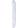 Doc Johnson - Crystal Jellies Jr. Double Dong 12" (Clear) - CherryAffairs.sg