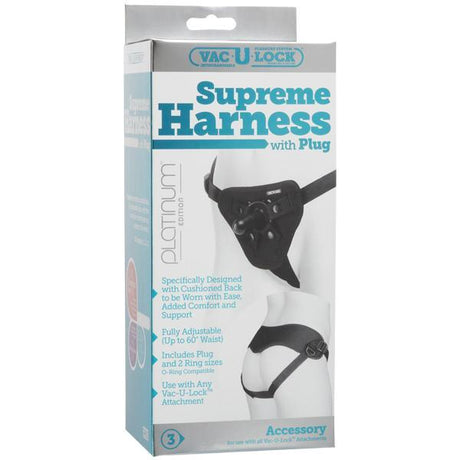 Doc Johnson - Vac-U-Lock Supreme Harness with Plug - CherryAffairs.sg