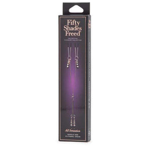 Fifty Shades Freed - All Sensation Nipple & Clitoral Chain (Gold) FSG1079 CherryAffairs